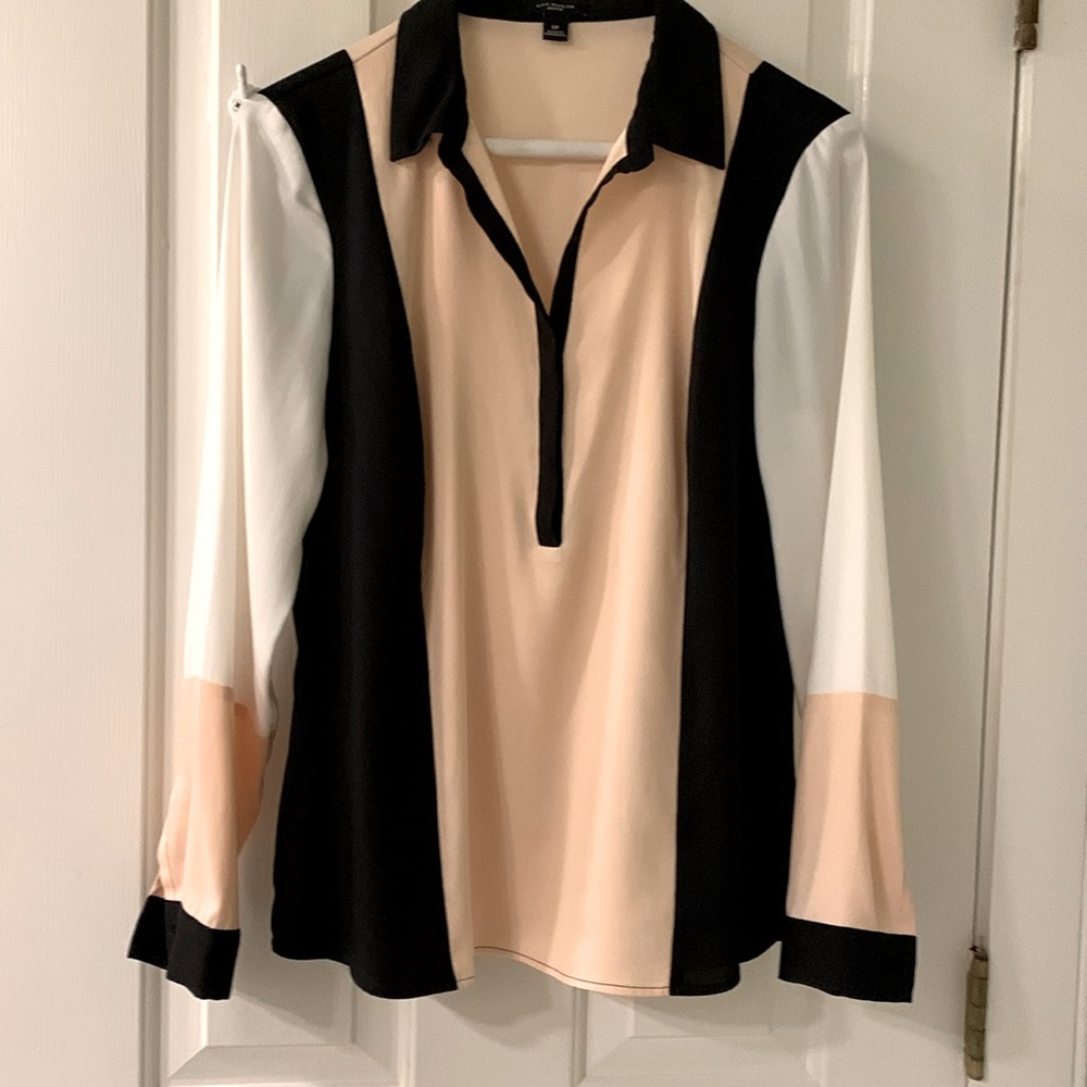 Ann Taylor color block Blouse - size SP